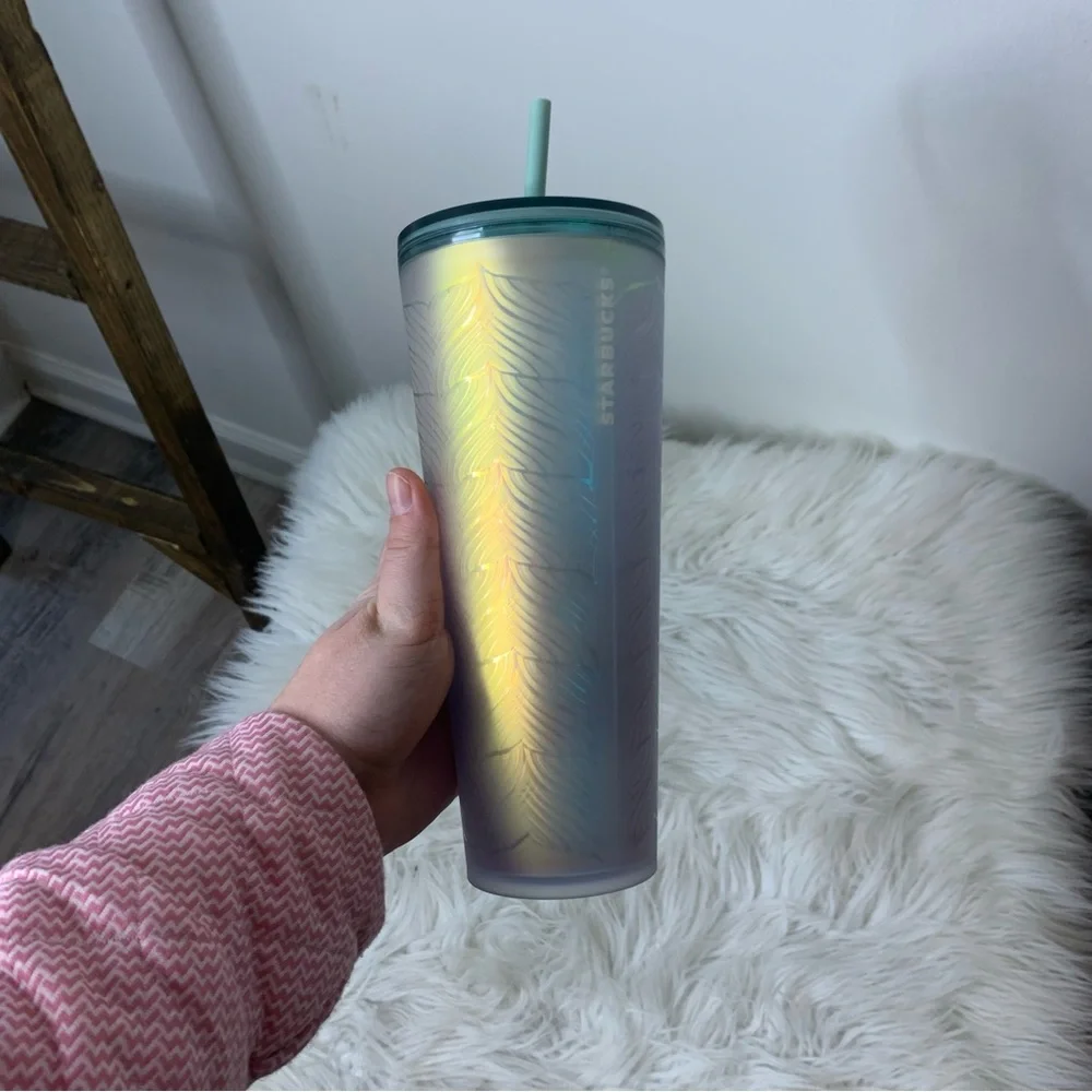 Starbucks Mermaid Tail Iridescent Tumbler